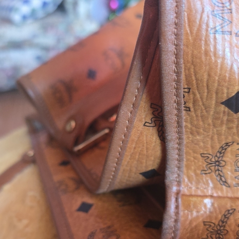 MCM Brown and Tan Tote Bag - Picture 6 of 10
